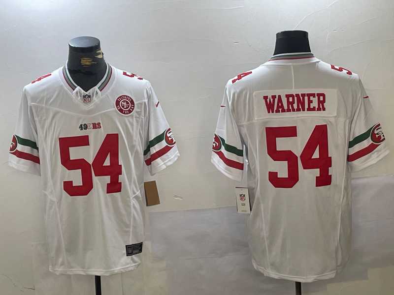 Men's San Francisco 49ers #54 Fred Warner White FUSE Mexico Gate Bridge Patch Vapor Limited Stitched Jersey Dzhi,We sell and wholesale Men's San Francisco 49ers #54 Fred Warner White FUSE Mexico Gate Bridge Patch Vapor Limited Stitched Jersey Dzhi on line form chian!
